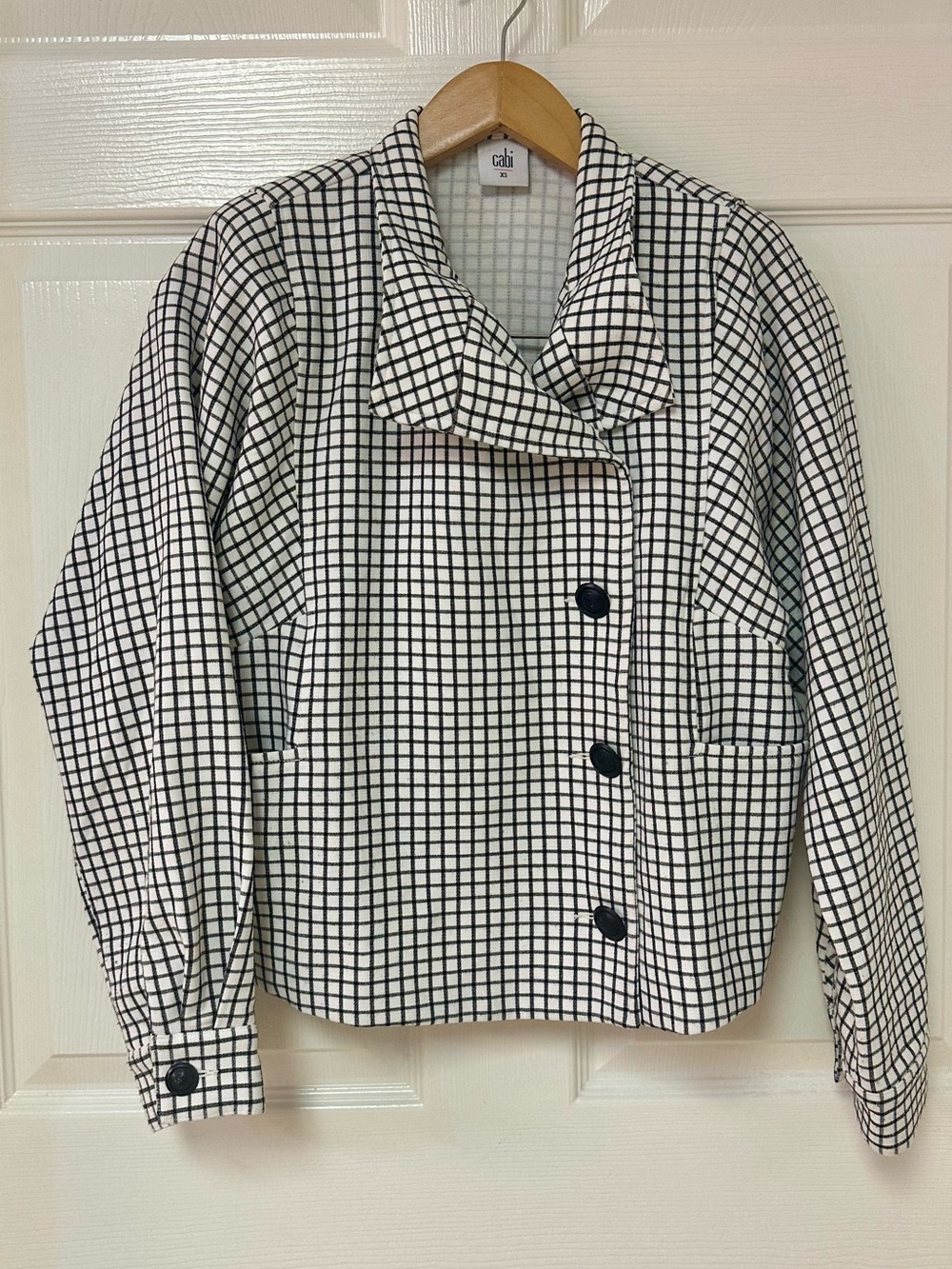 CAbi Osaka Nights Windowpane Jacket XS Style 3173